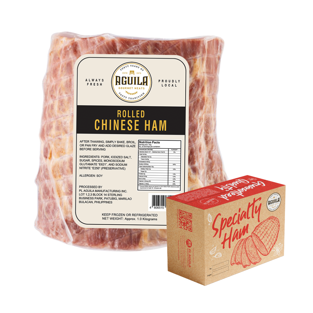 Aguila Chinese Rolled Ham with Christmas Box