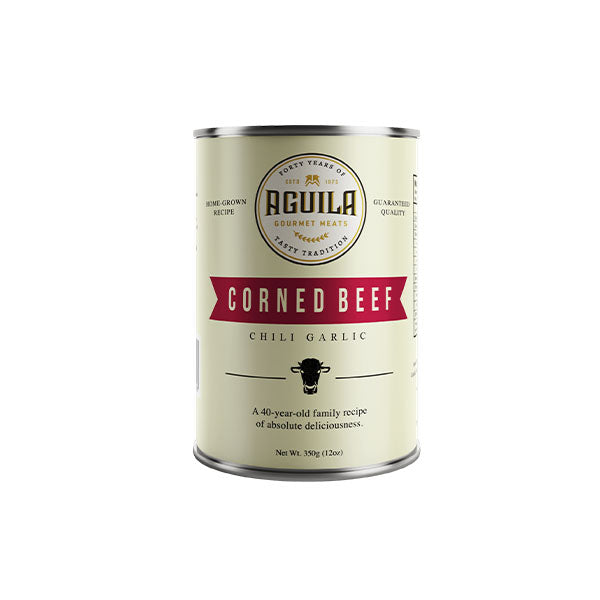 Aguila Canned Chili Garlic Corned Beef