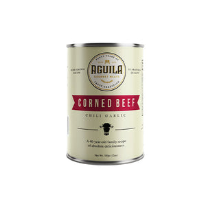 Aguila Canned Chili Garlic Corned Beef