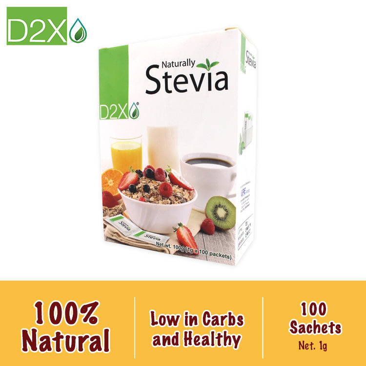 D2X Naturally Stevia Sweetener (100s)